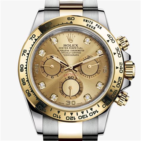 Rolex Cosmograph Daytona Oyster, 40 mm, oro giallo e diamanti 